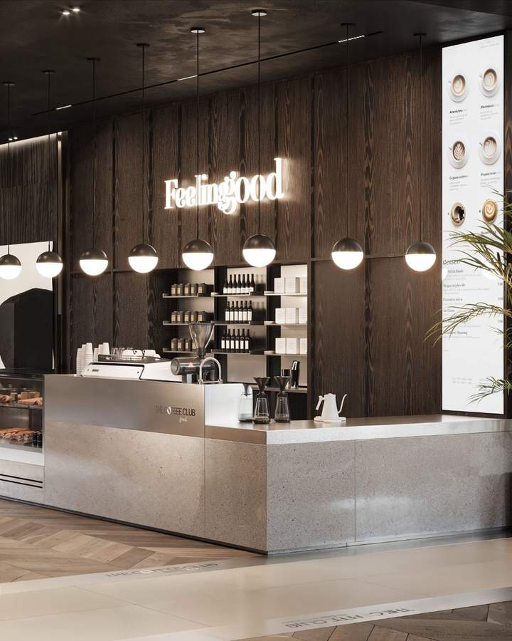 The Coffee Club - İç Mimari ve Tasarım Projesi (5)